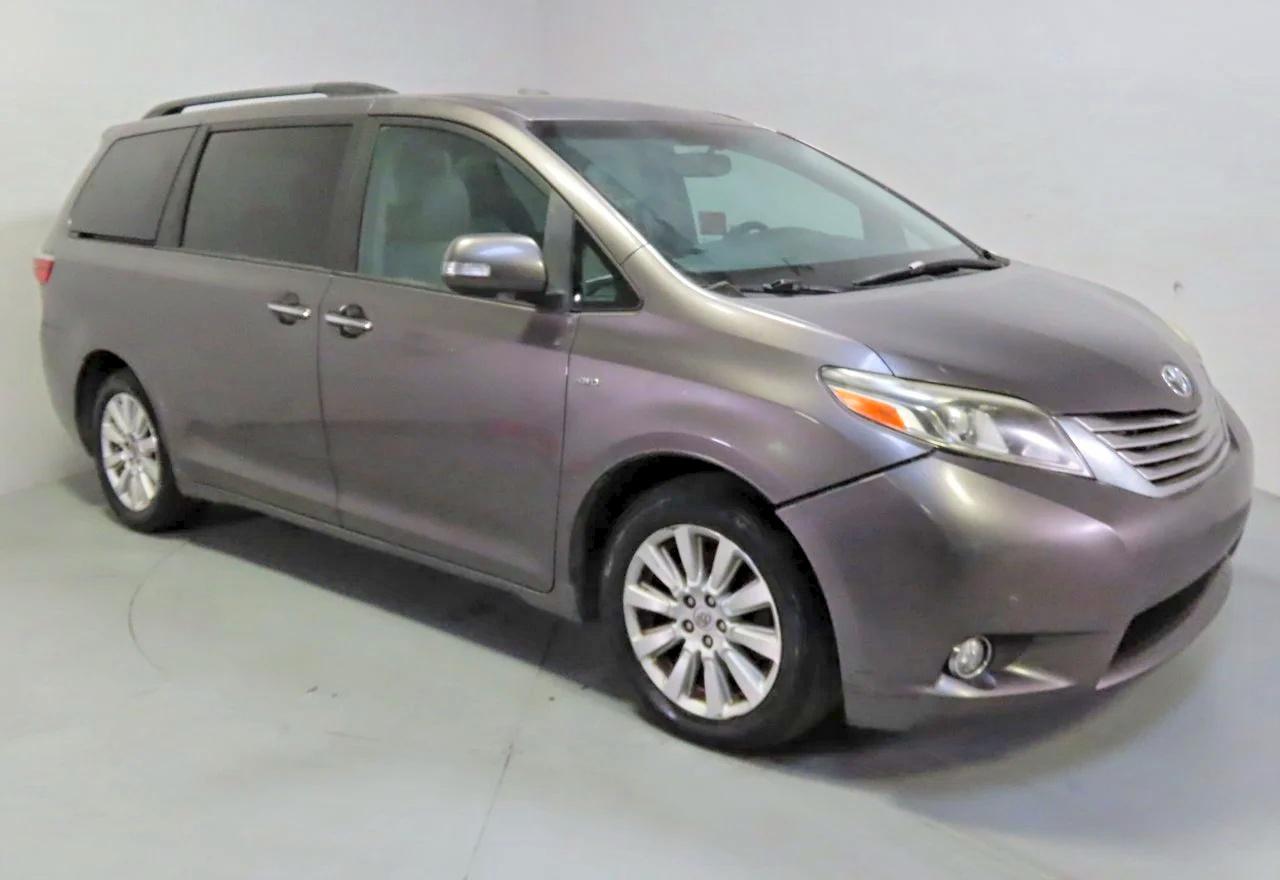 2016 Toyota Sienna Limited 7-passenger Gray vin: 5TDDK3DC4GS137600