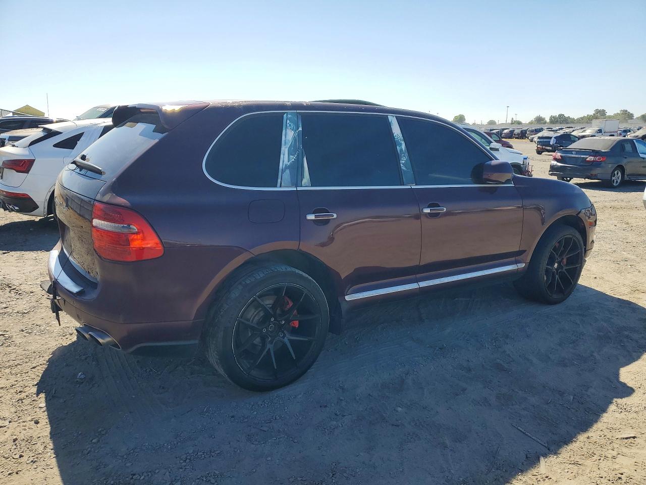 2008 Porsche Cayenne Turbo Темно-бордовый vin: WP1AC29P98LA91236