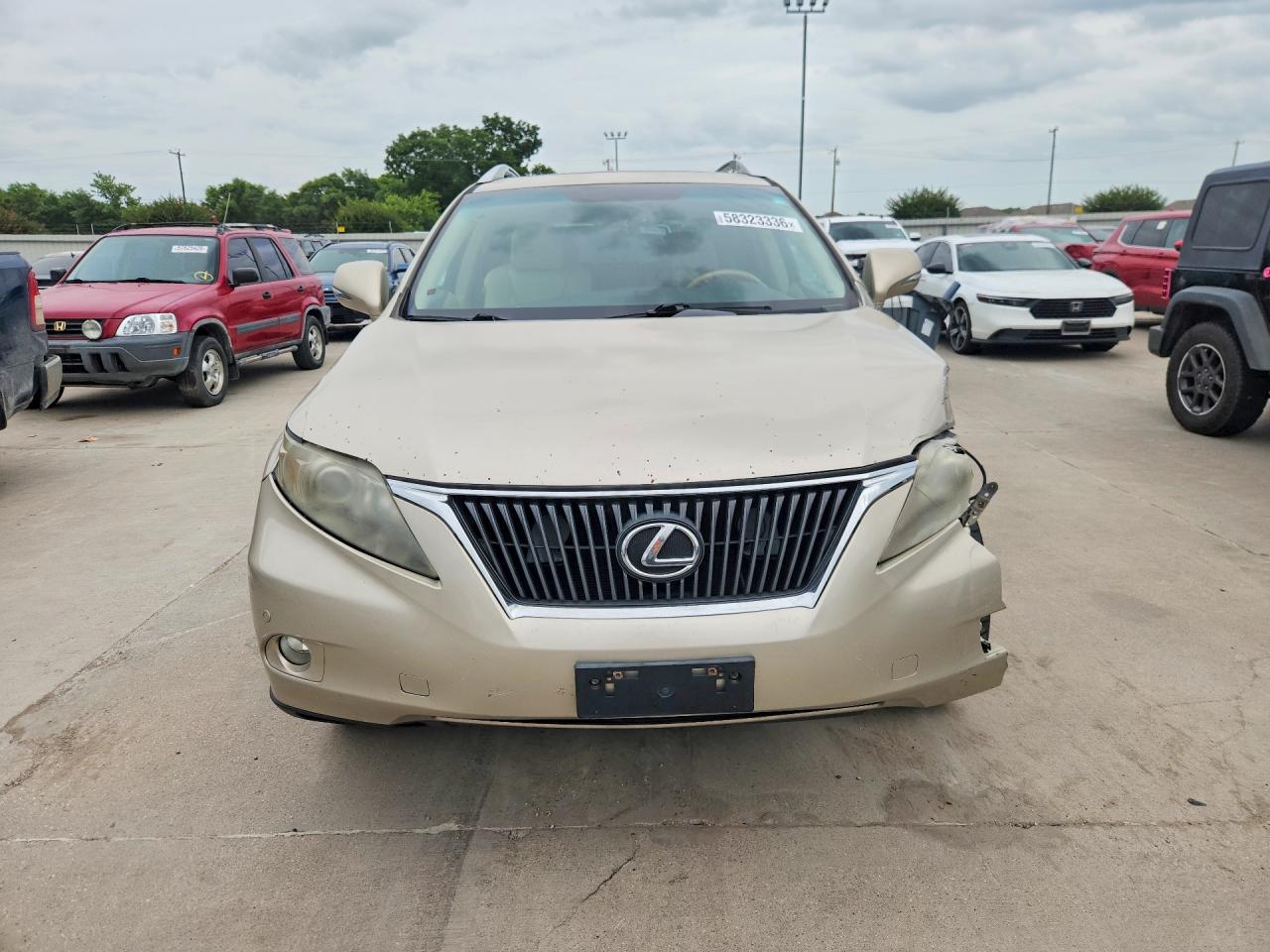 2012 Lexus Rx 350 Gold vin: 2T2BK1BA7CC150014