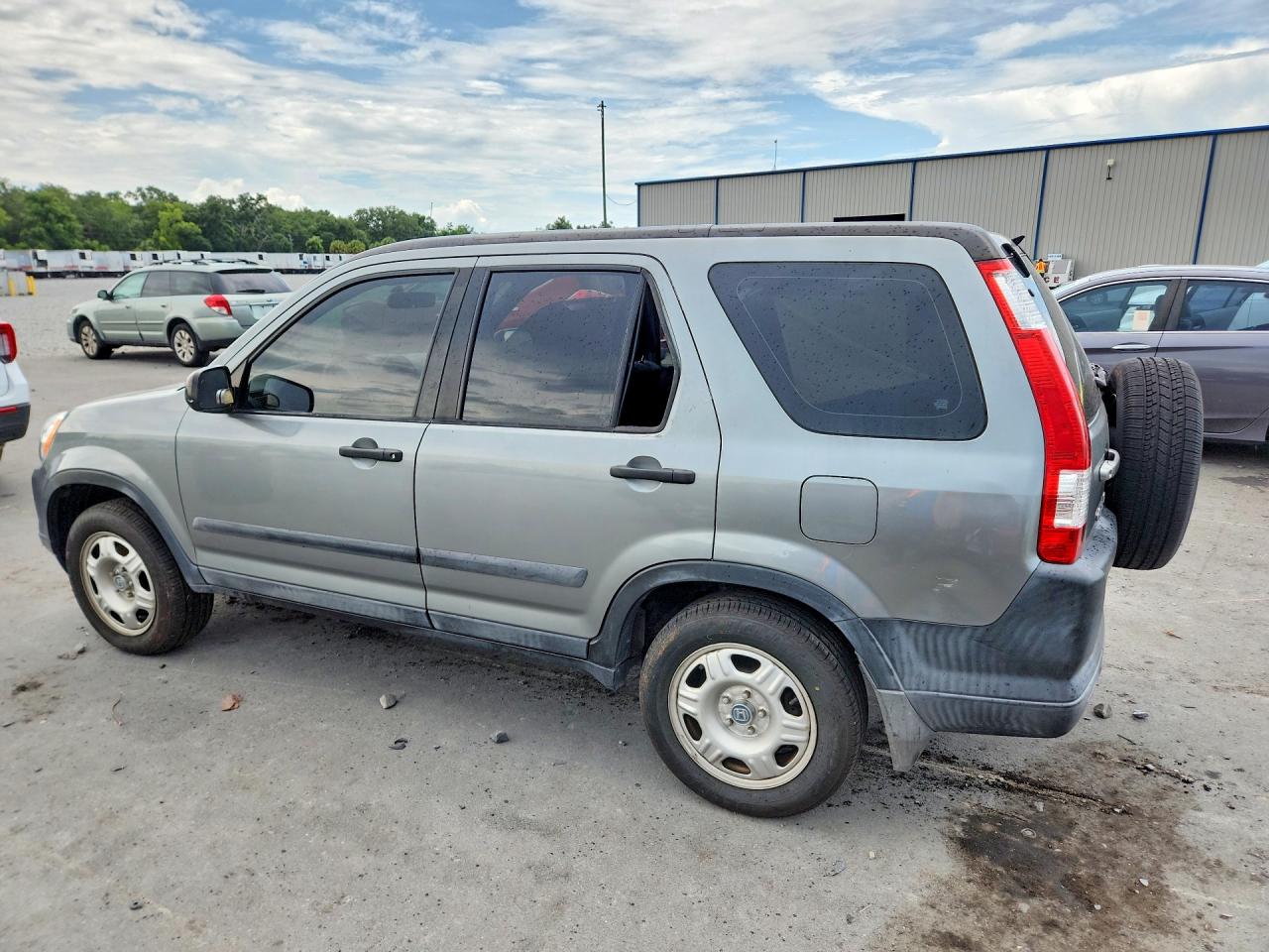 2005 Honda Cr-v Lx Silver vin: SHSRD78585U338137