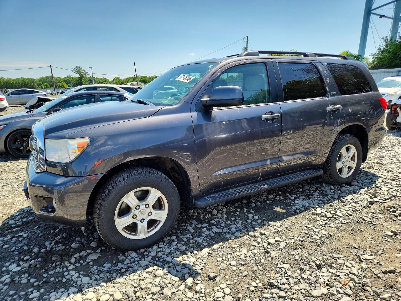 2013 Toyota Sequoia Sr5 Gray vin: 5TDBY5G15DS082730
