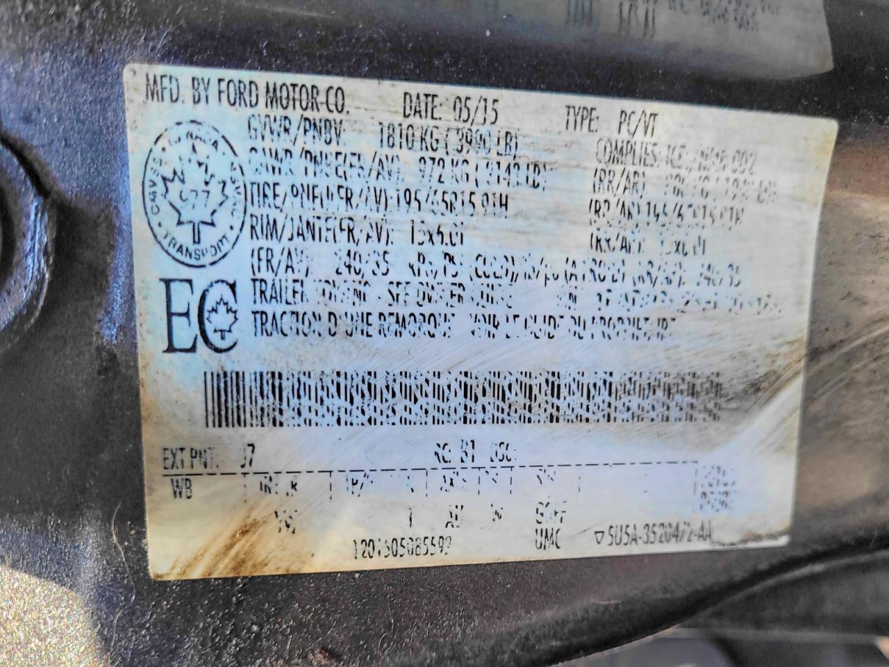 2015 Ford Focus S Charcoal vin: 1FADP3E26FL303189