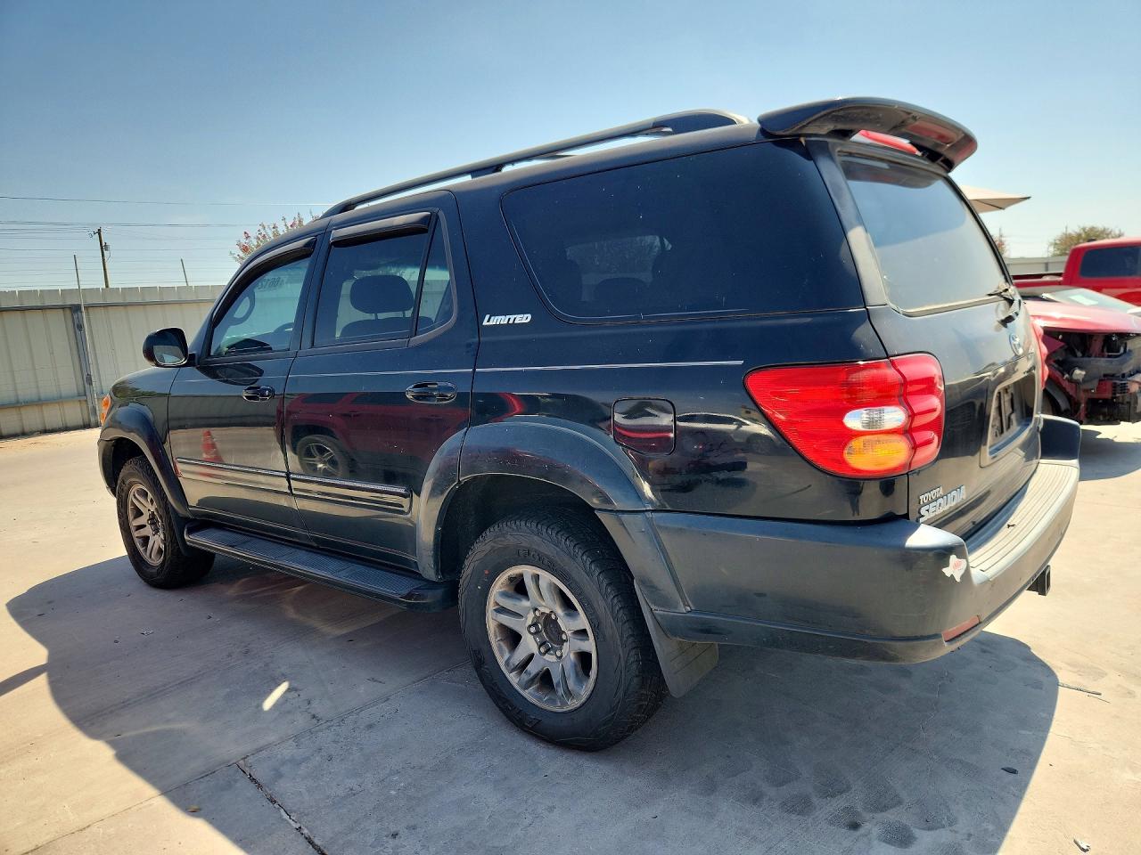 2003 Toyota Sequoia Limited Black vin: 5TDZT38A73S195089