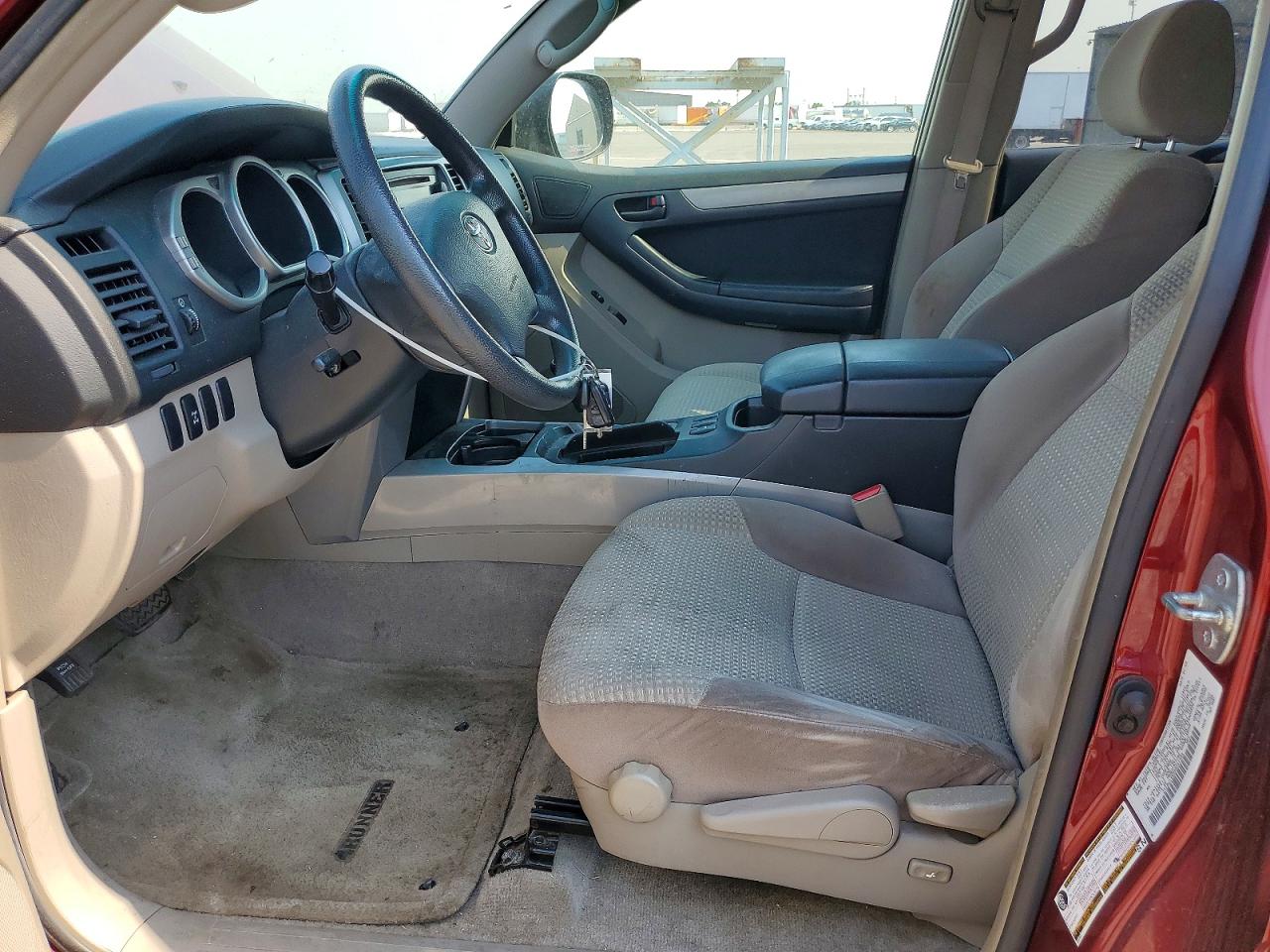 2005 Toyota 4runner Sr5 Red vin: JTEBU14R858041394