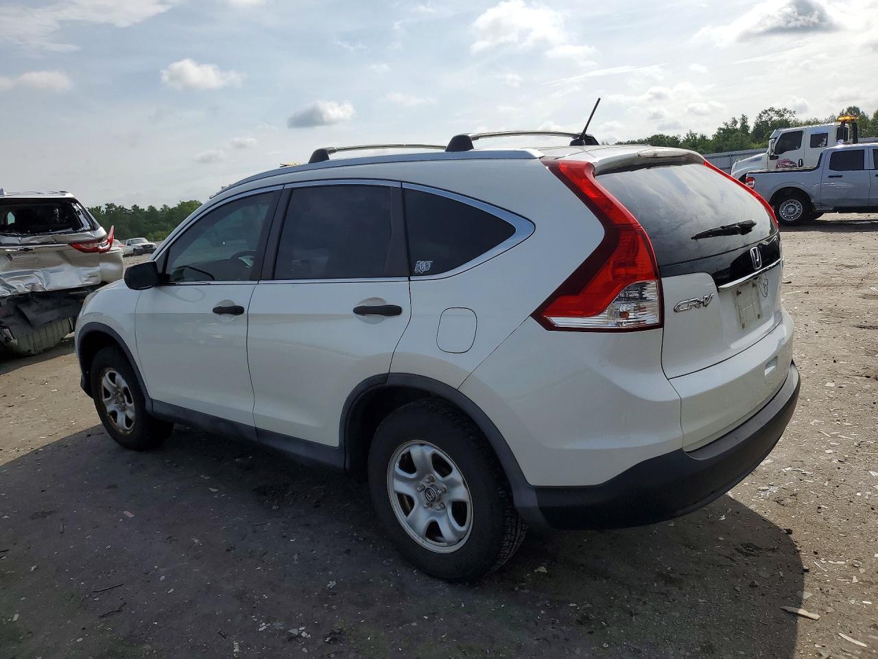 2013 Honda Cr-v Lx White vin: 5J6RM4H32DL046509