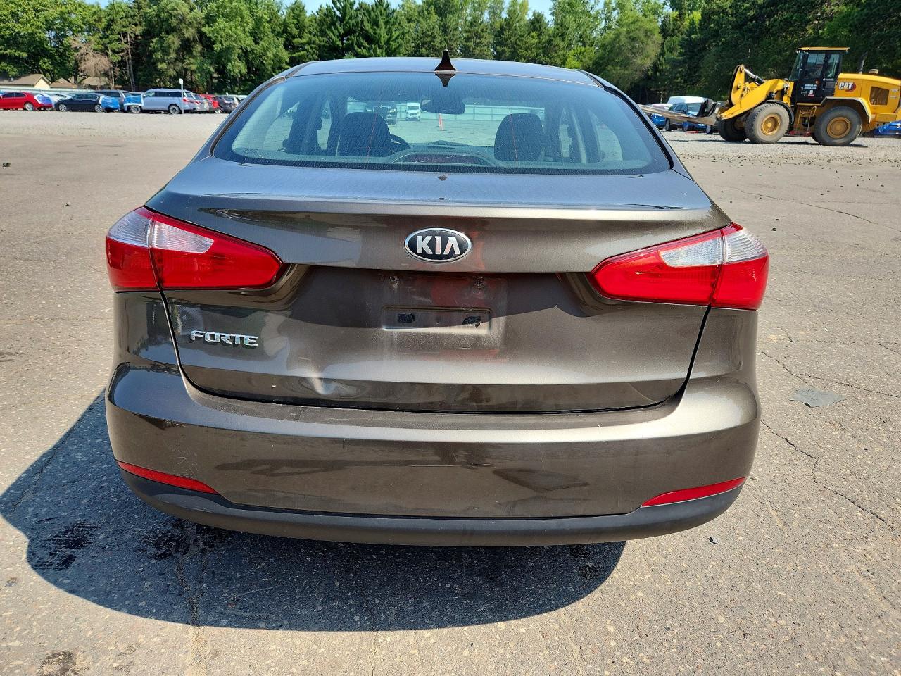 2014 Kia Forte Lx Brown vin: KNAFX4A6XE5101960