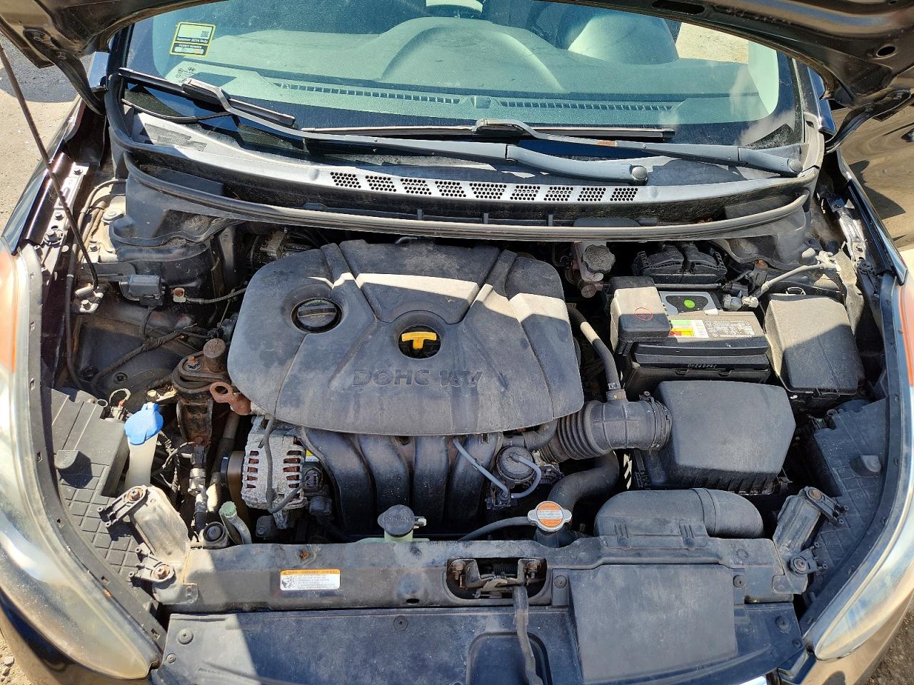 2012 Hyundai Elantra Gls Черный vin: 5NPDH4AE7CH150223