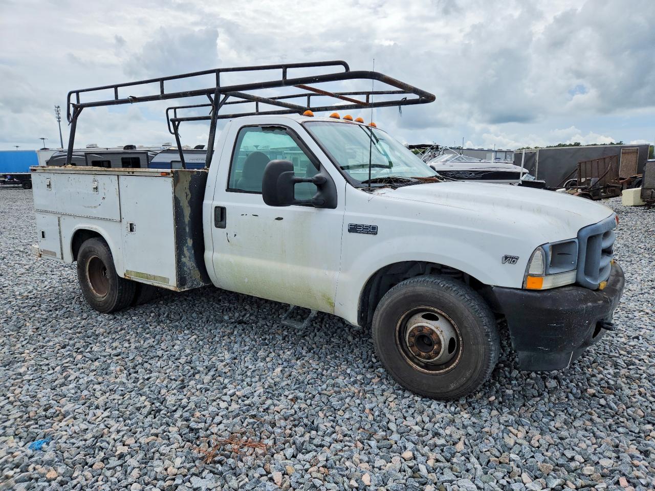 2003 Ford F350 Super Duty White vin: 1FTWF32SX3ED84823