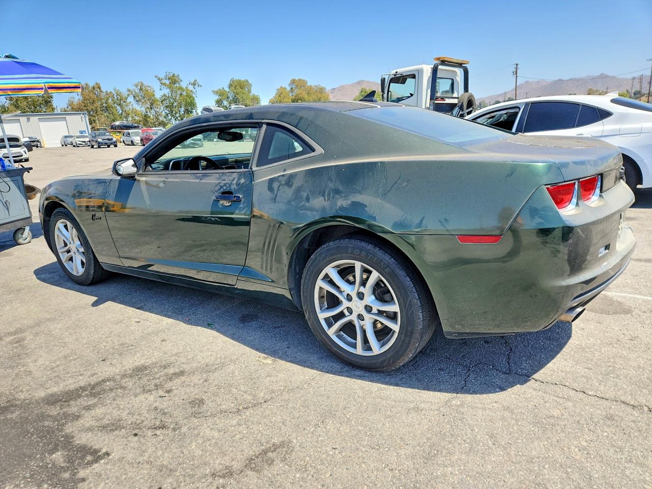 2011 Chevrolet Camaro Ls Green vin: 2G1FA1ED0B9124425