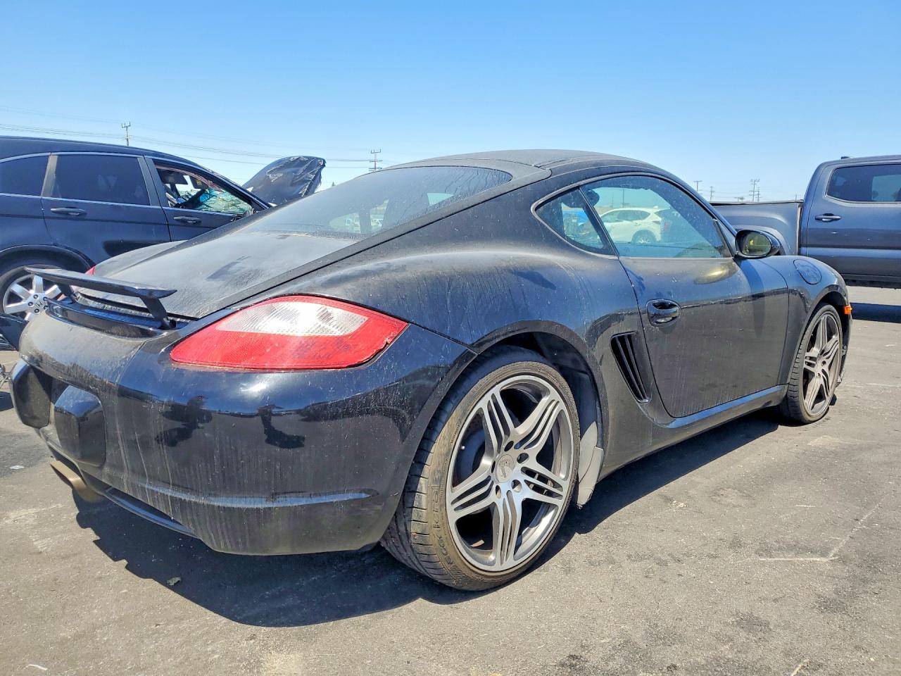 2007 Porsche Cayman Black vin: WP0AA29887U761979