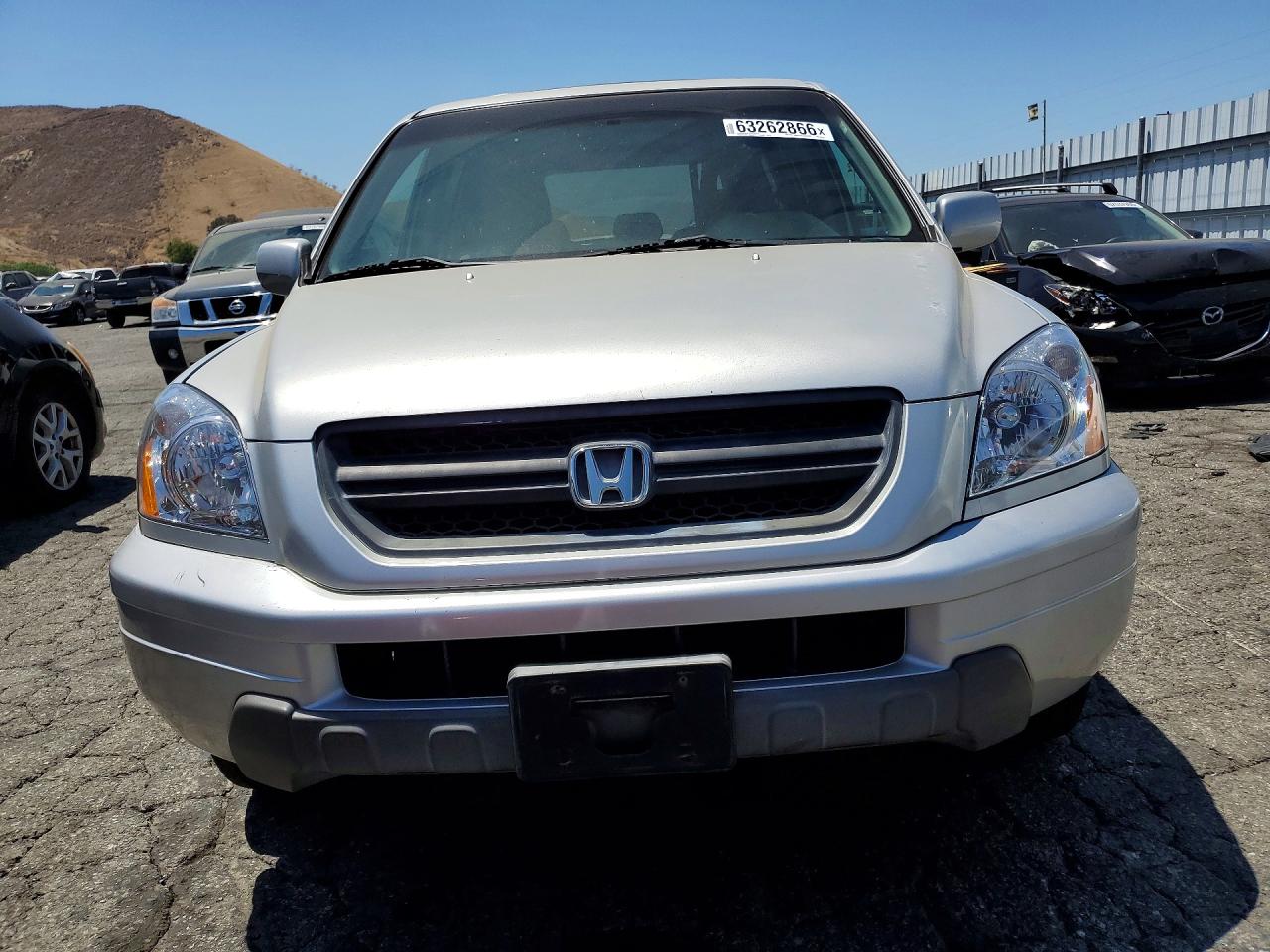 2005 Honda Pilot Exl Серебряный vin: 2HKYF18645H531194