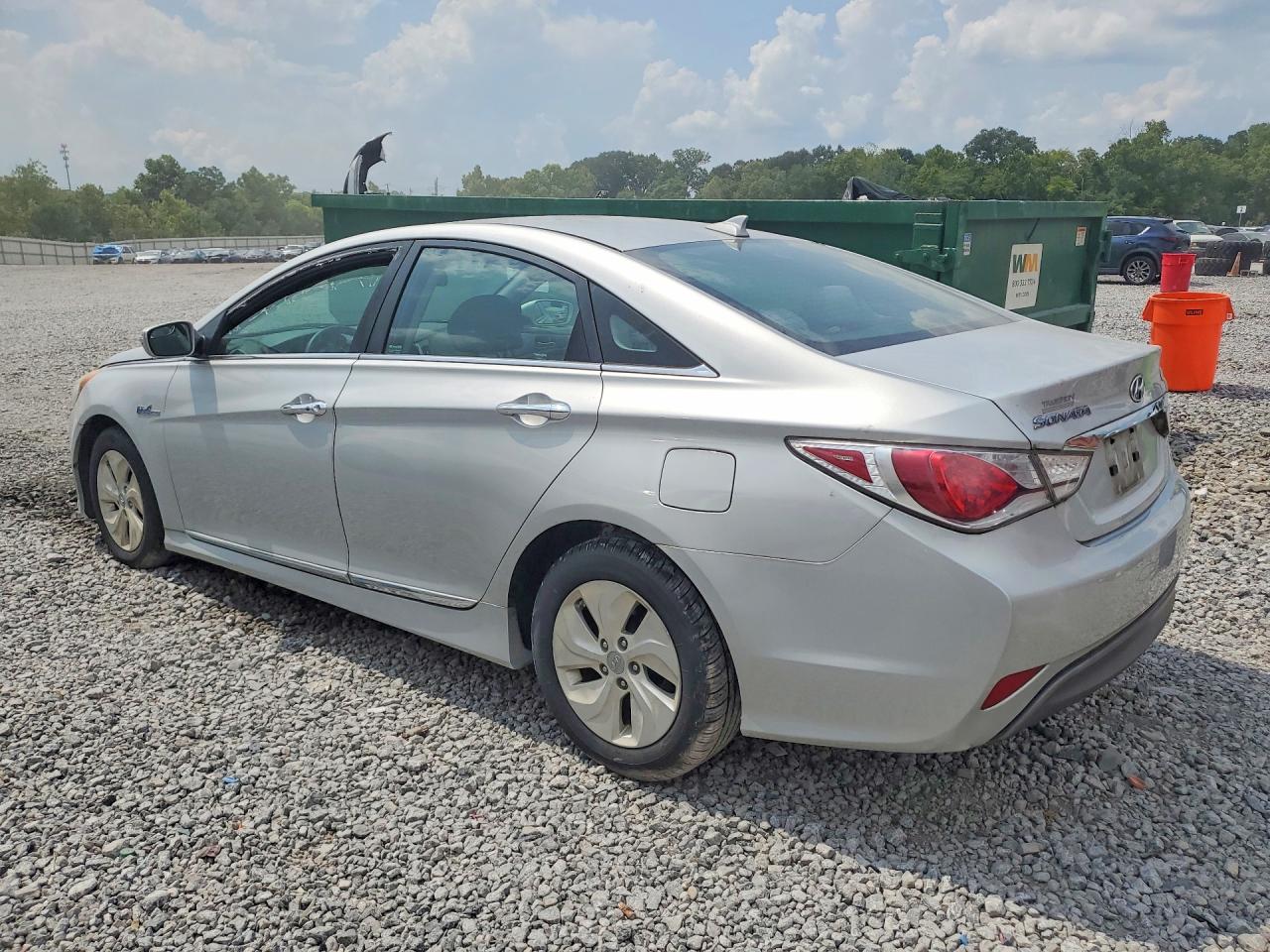 2014 Hyundai Sonata Hybrid Silver vin: KMHEC4A49EA114288