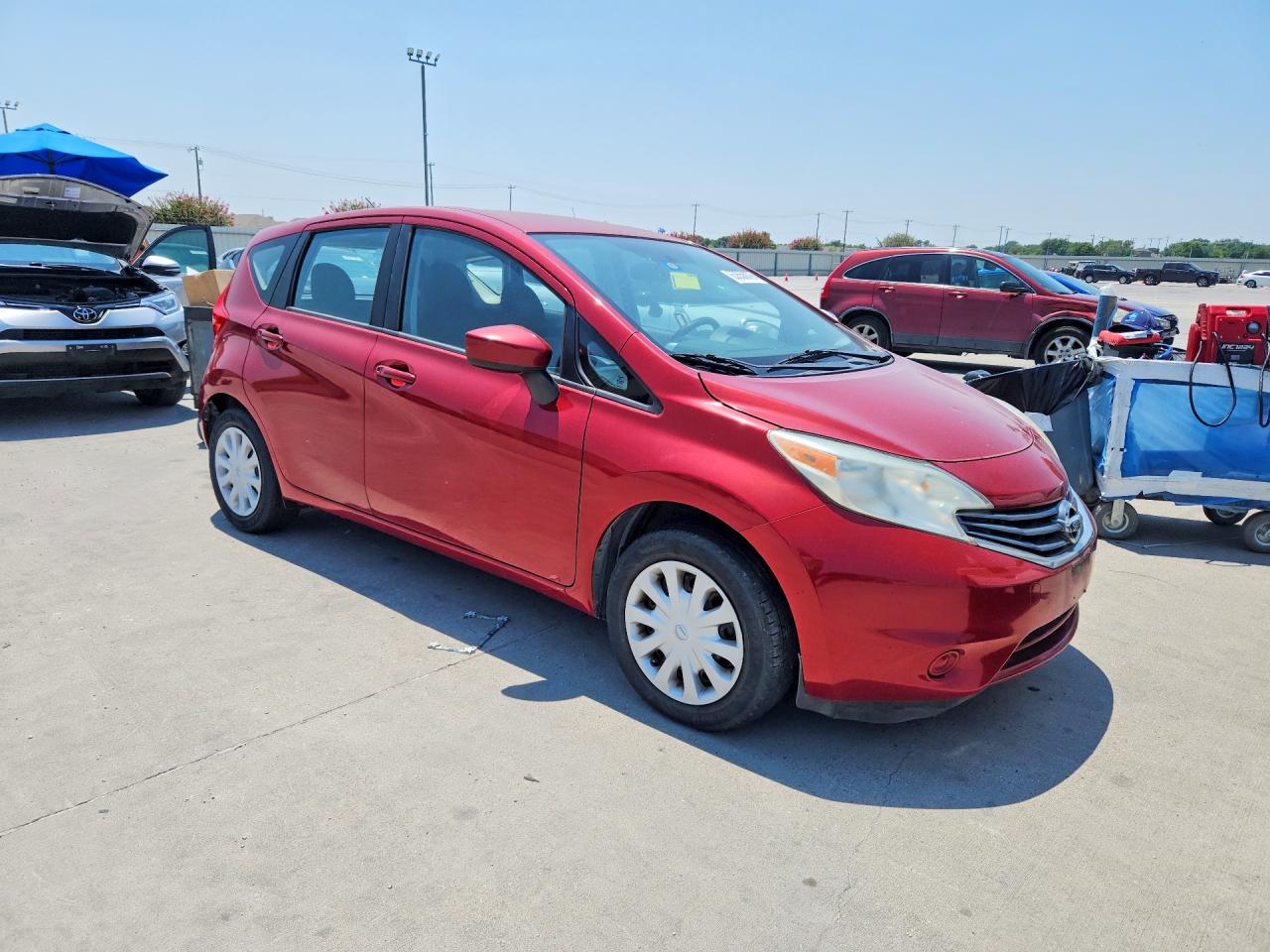 2015 Nissan Versa Note S Red vin: 3N1CE2CP7FL351568