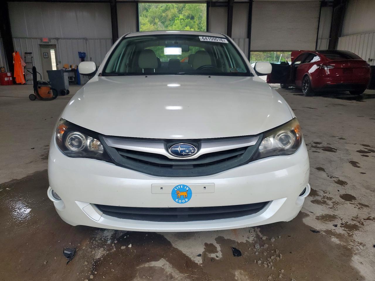 2010 Subaru Impreza 2.5i Premium White vin: JF1GE6B66AH503416