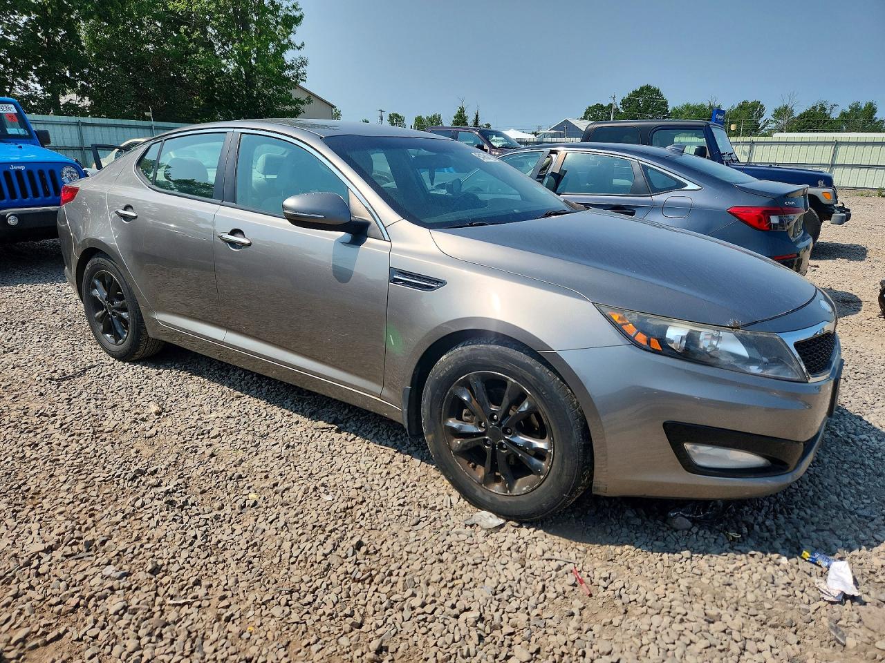 2013 Kia Optima Lx Серый vin: 5XXGM4A76DG228515
