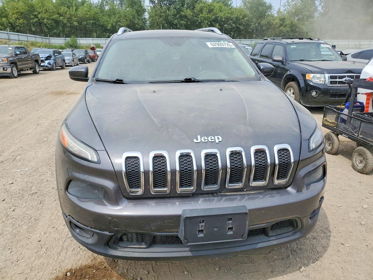 2014 Jeep Cherokee Latitude Угольный vin: 1C4PJMCB9EW253581