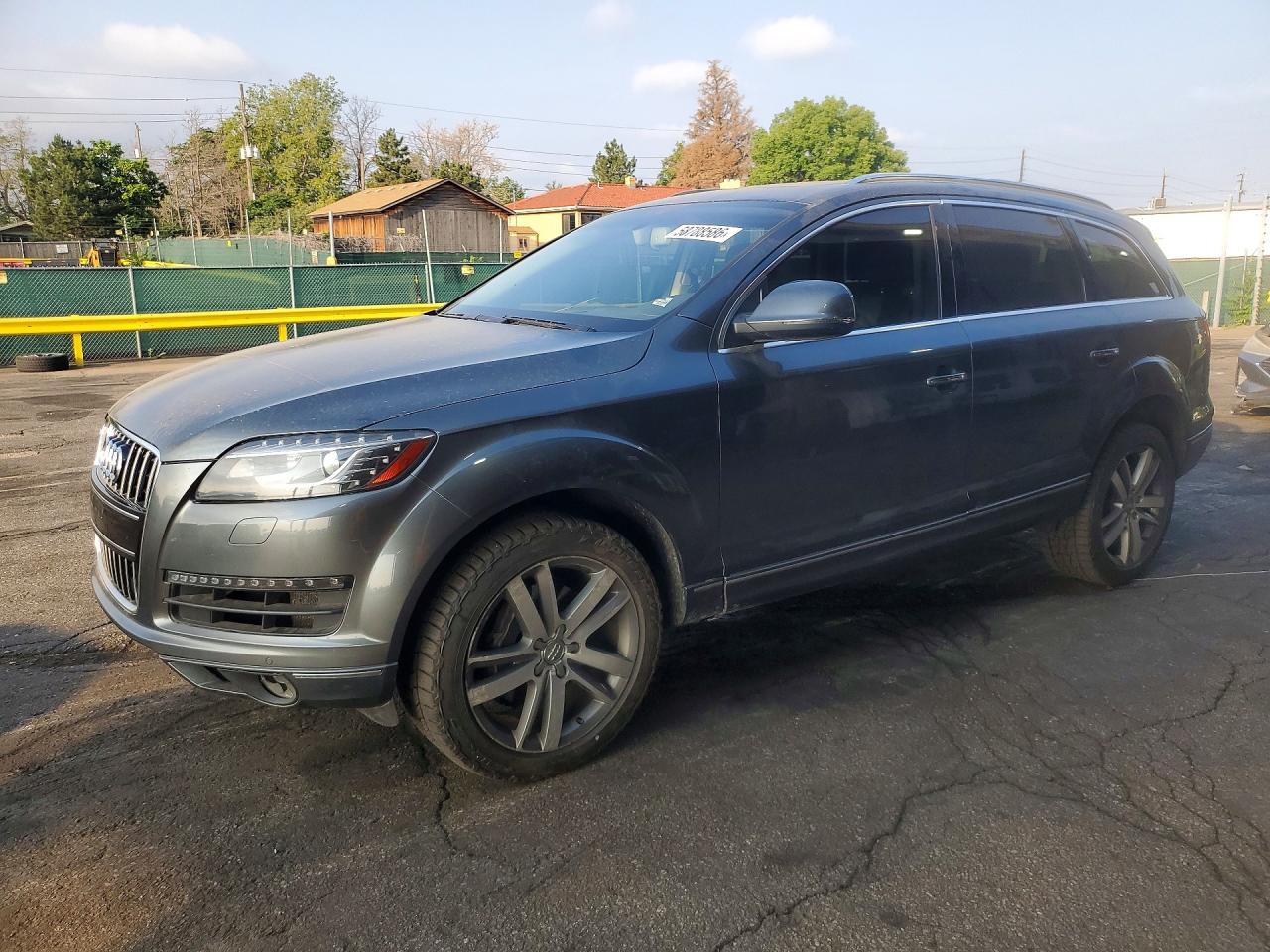 2012 Audi Q7 Premium Plus Gray vin: WA1LGAFE0CD010018