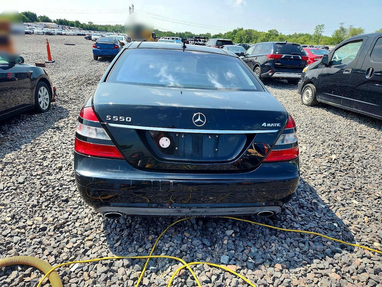 2008 Mercedes-benz S 550 4matic Black vin: WDDNG86XX8A184931