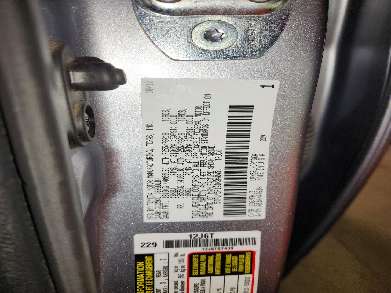 2013 Toyota Tundra Double Cab Sr5 Серый vin: 5TFUM5F10DX040451