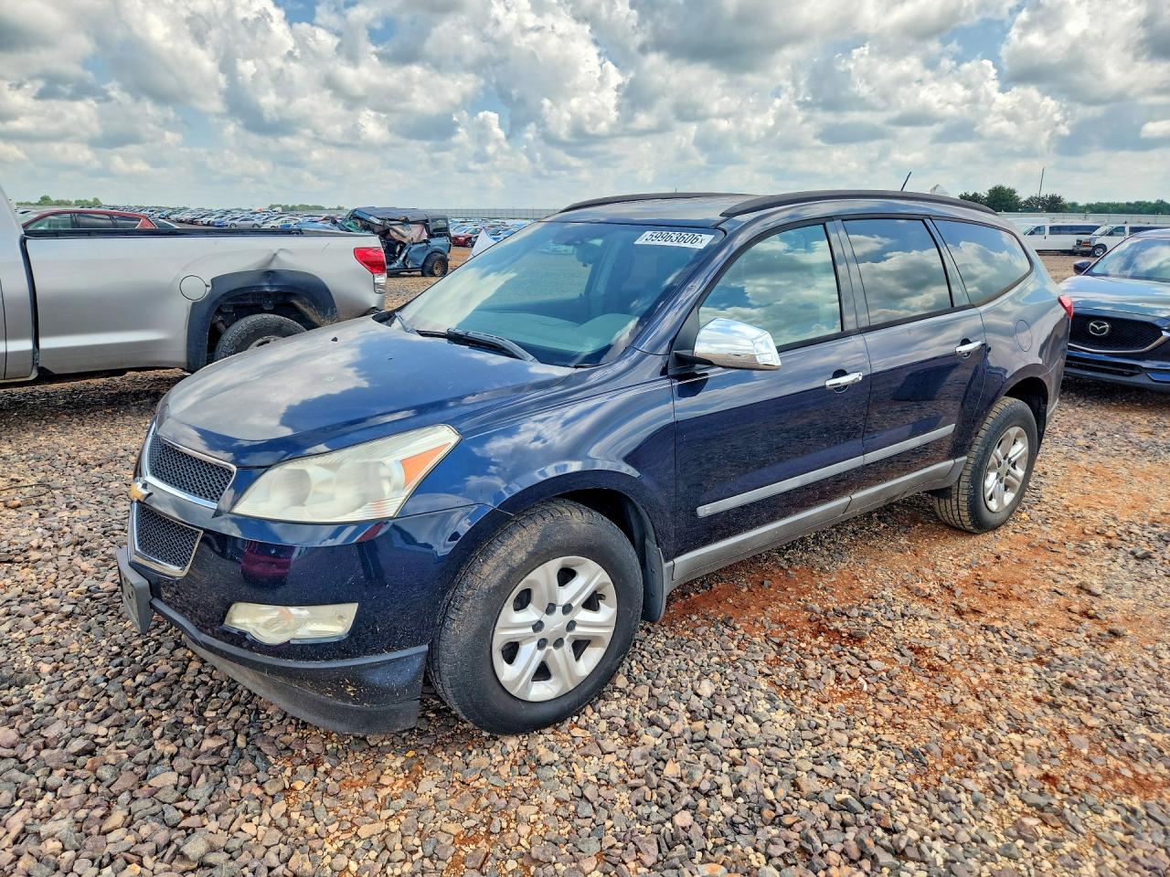 2009 Chevrolet Traverse Ls Blue vin: 1GNER13D09S173428