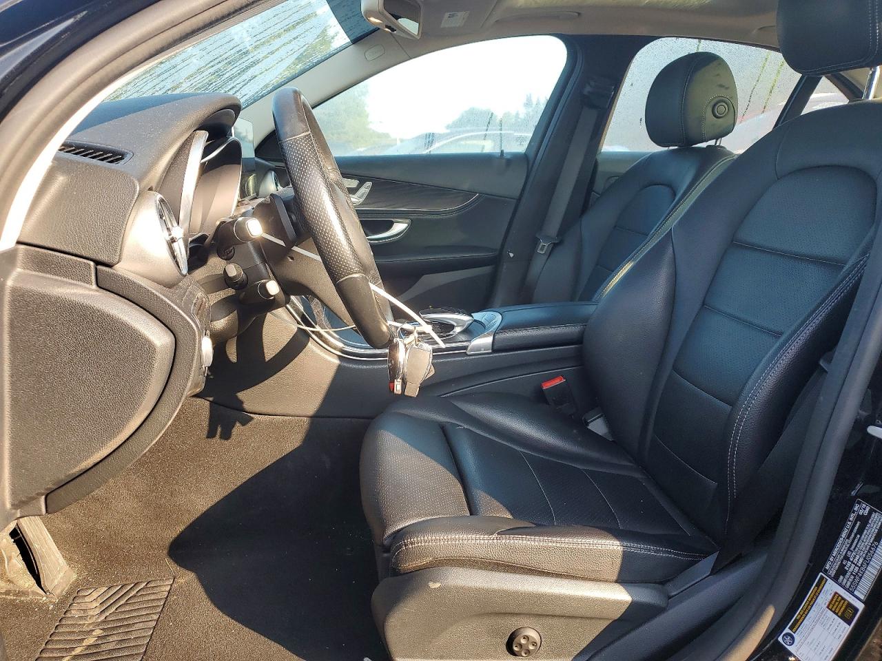 2015 Mercedes-benz C 300 4matic Black vin: 55SWF4KB6FU056676