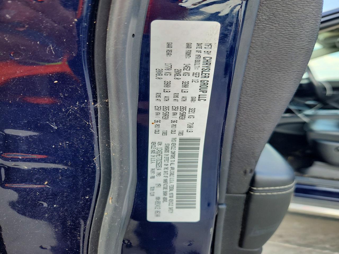 2013 Dodge Durango Citadel Blue vin: 1C4SDHET7DC562514