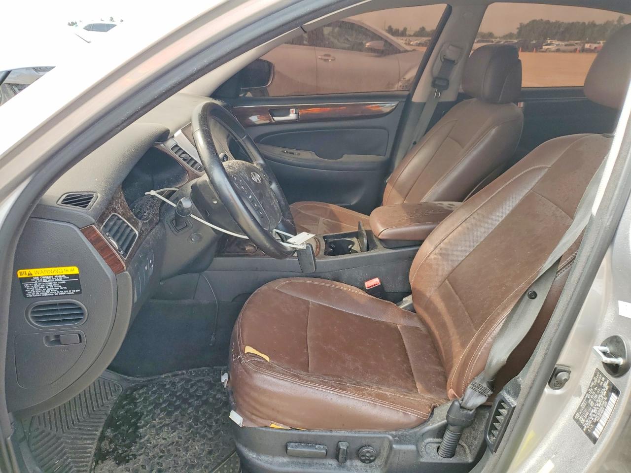 2013 Hyundai Genesis 3.8l Gray vin: KMHGC4DD6DU248130