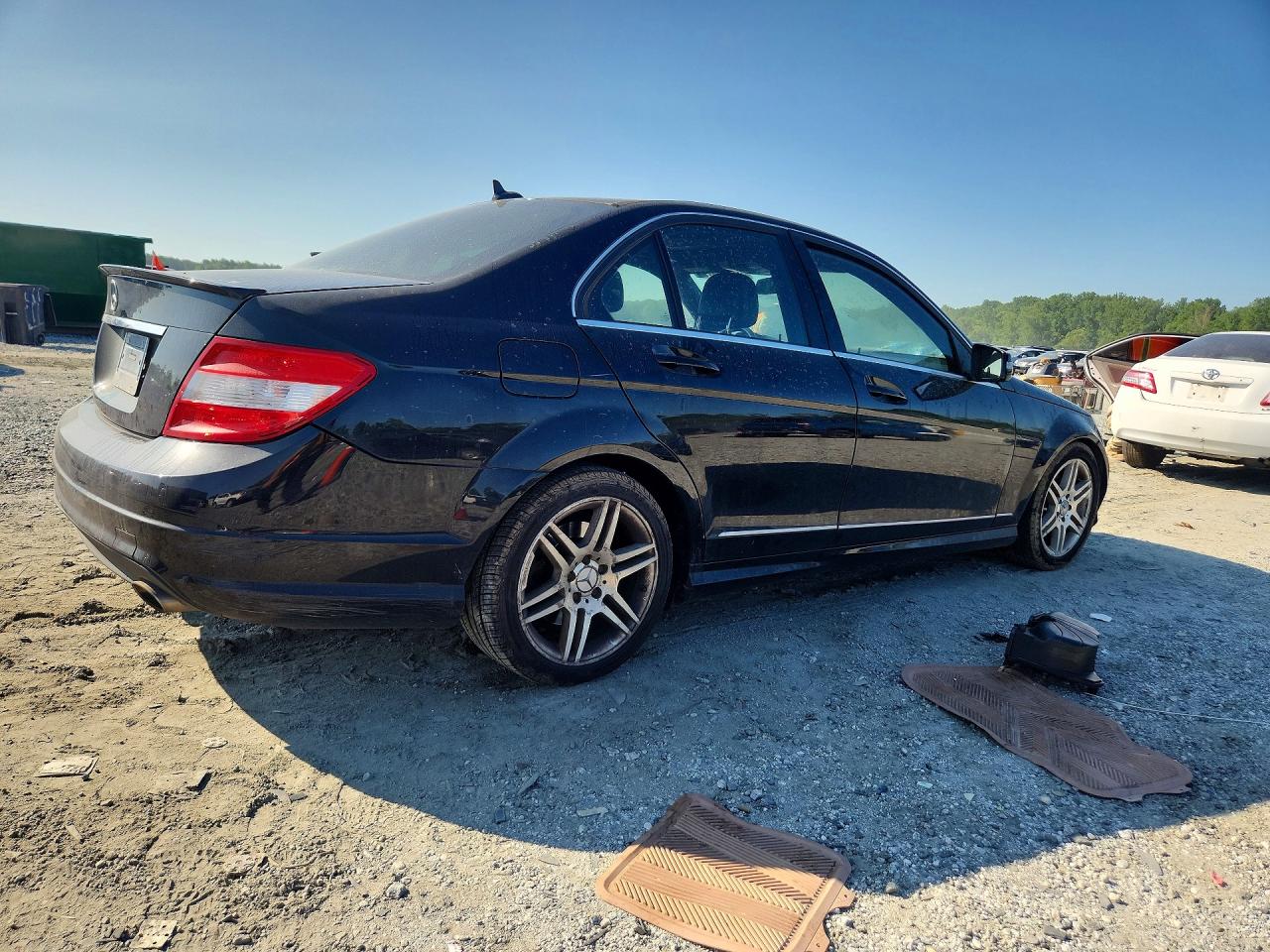 2010 Mercedes-benz C 350 Black vin: WDDGF5GB8AR088283
