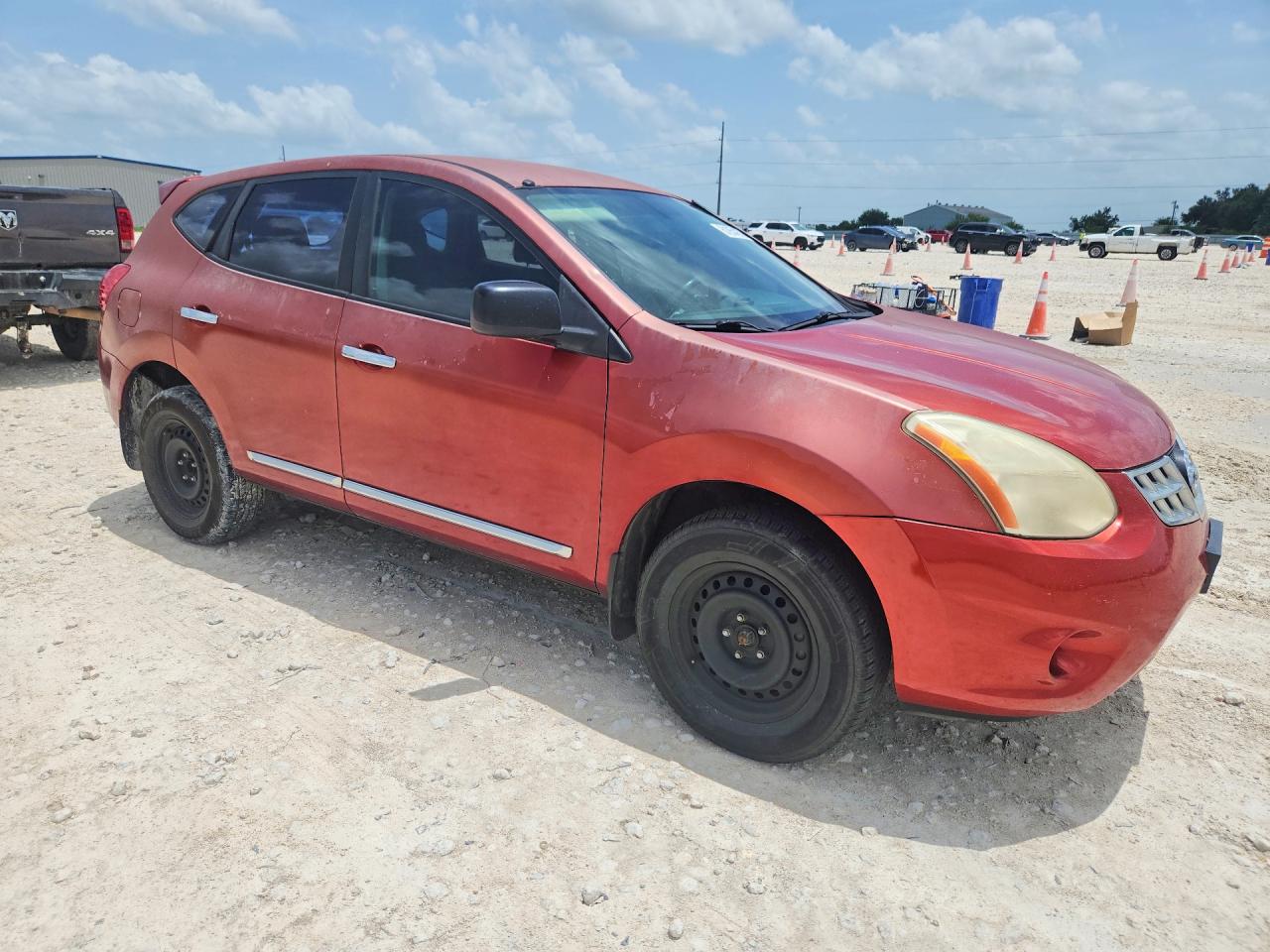 2011 Nissan Rogue S Red vin: JN8AS5MT7BW178816