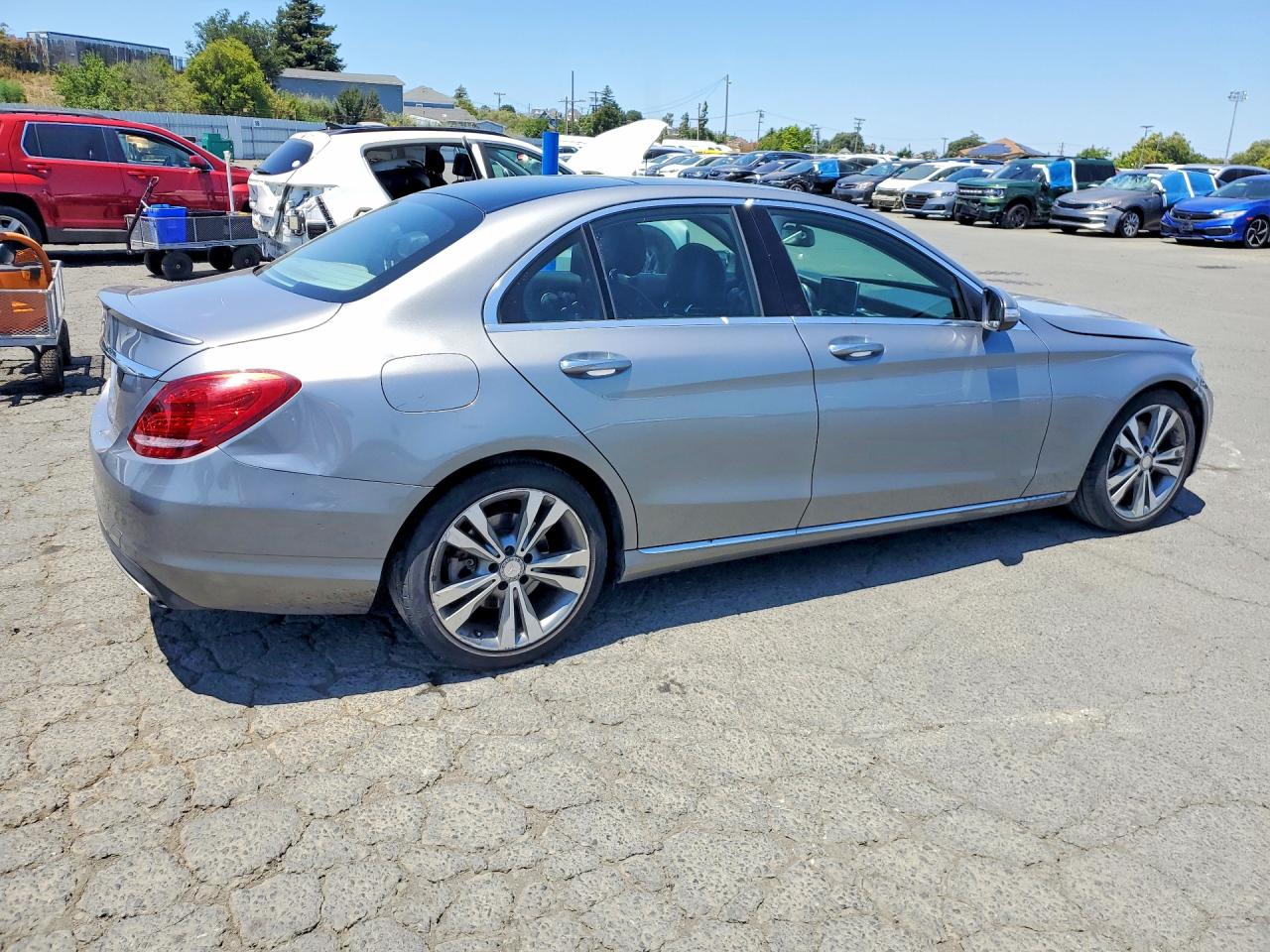 2015 Mercedes-benz C 300 Silver vin: 55SWF4JB3FU065661