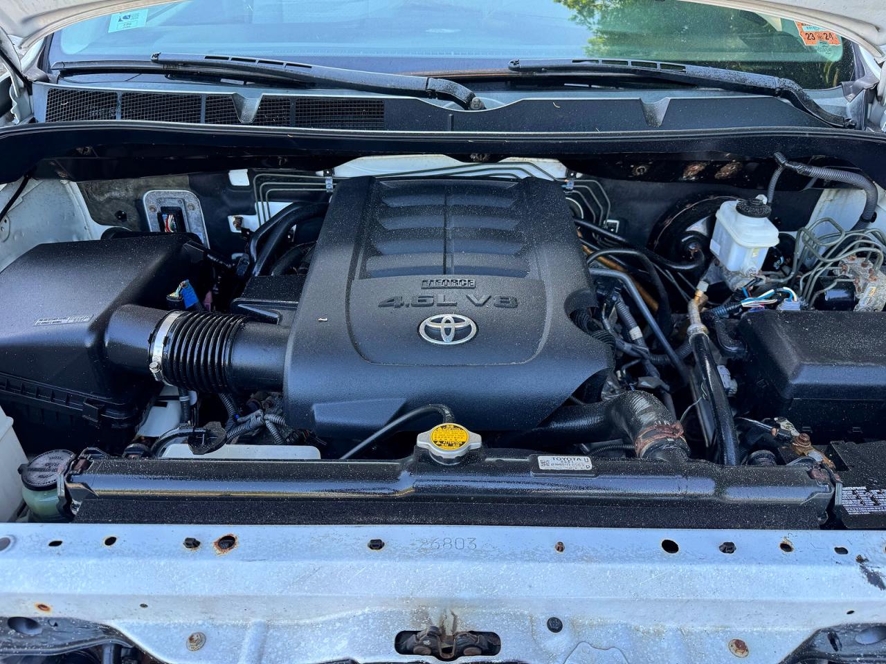 2013 Toyota Tundra Double Cab Sr5 White vin: 5TFUM5F19DX046796