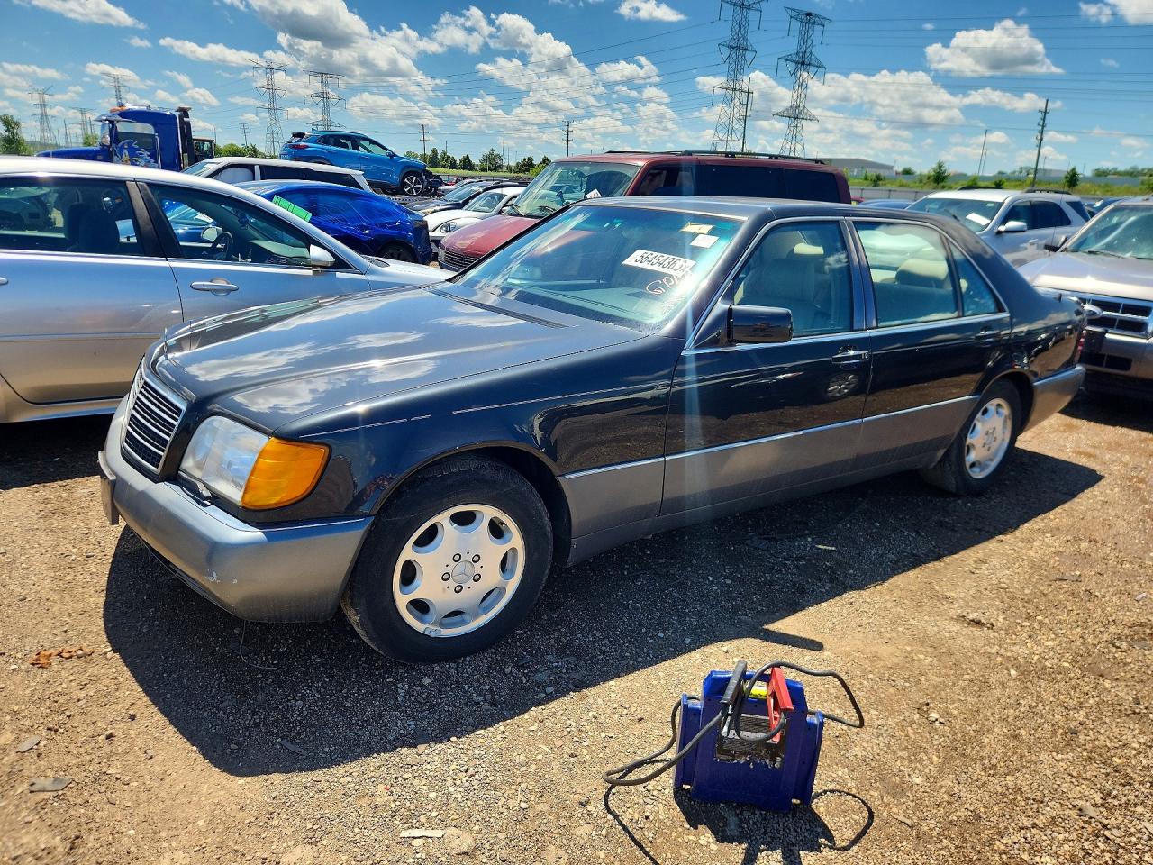 1994 Mercedes-benz S 500 Черный vin: WDBGA51E4RA167308