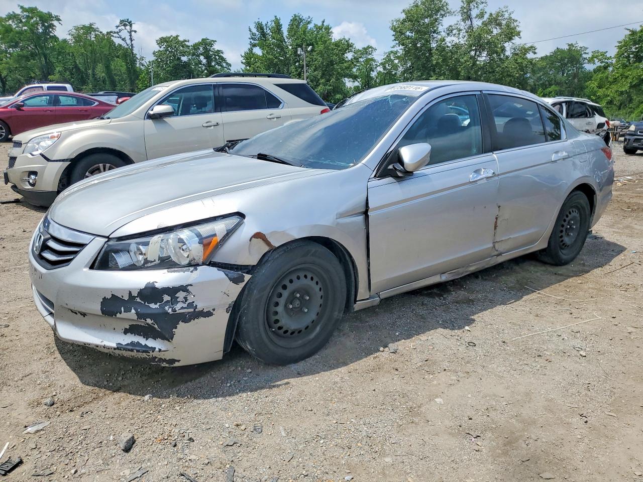 2011 Honda Accord Lx Silver vin: 1HGCP2F38BA055087