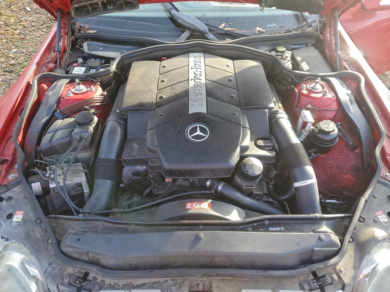 2005 Mercedes-benz Sl 500 Red vin: WDBSK75F35F104882