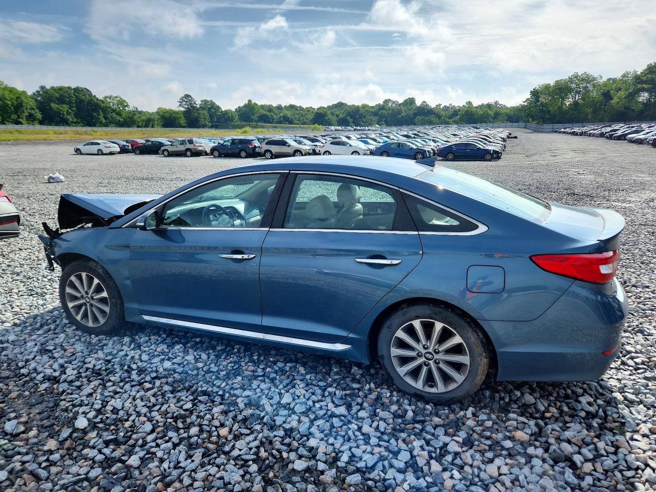 2017 Hyundai Sonata Limited Blue vin: 5NPE34AF4HH554082