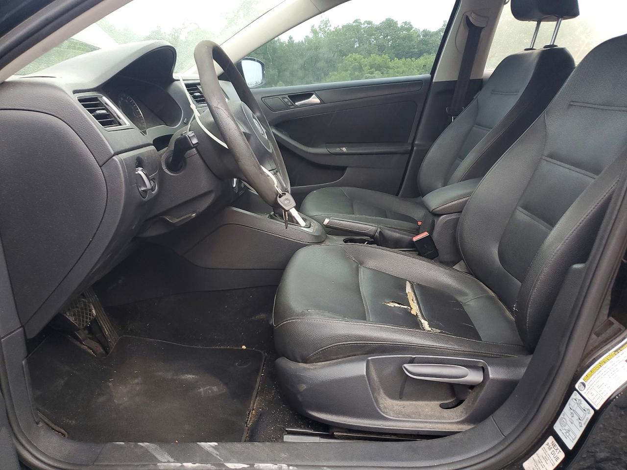 2012 Volkswagen Jetta Se Black vin: 3VWDP7AJ1CM131482