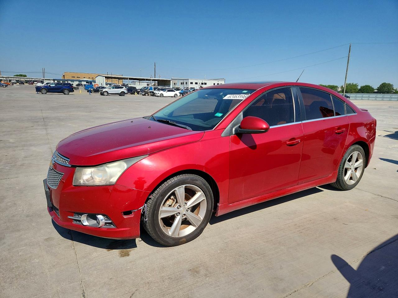 2014 Chevrolet Cruze Lt Red vin: 1G1PE5SB6E7300256