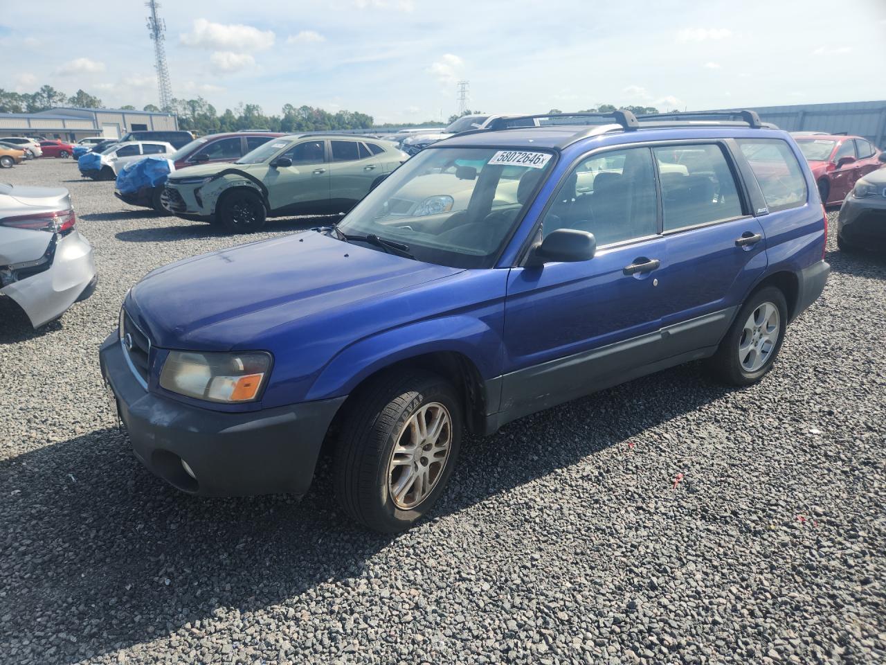 2003 Subaru Forester 2.5x Blue vin: JF1SG63663H701340