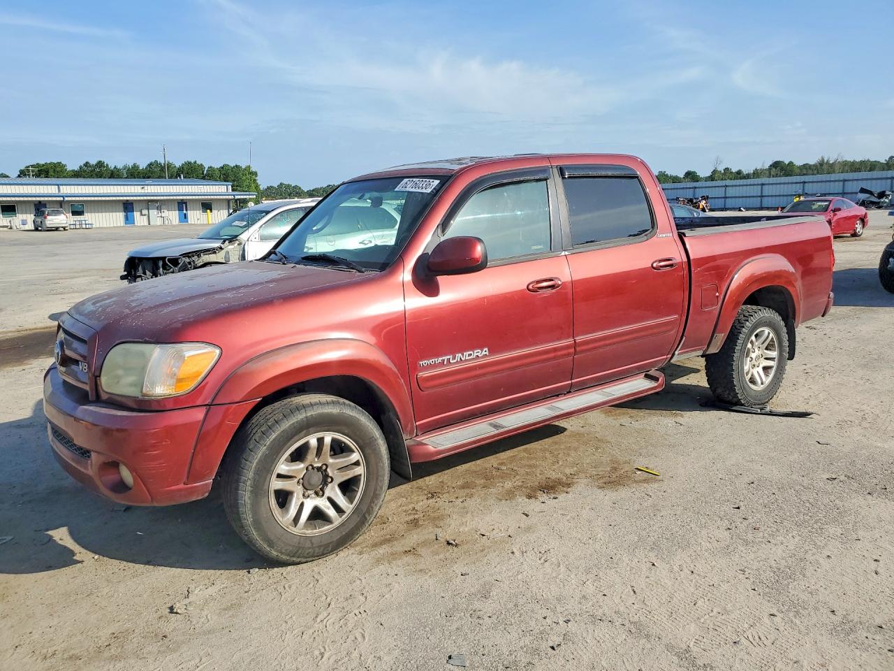 2006 Toyota Tundra Double Cab Limited Burgundy vin: 5TBDT48166S539511