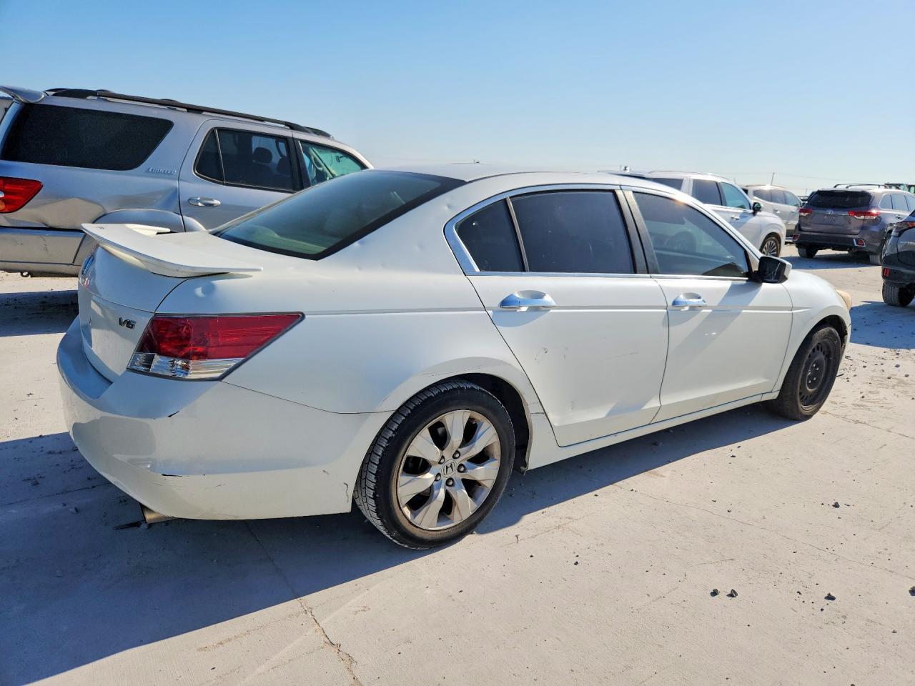 2008 Honda Accord Ex White vin: 1HGCP367X8A065654
