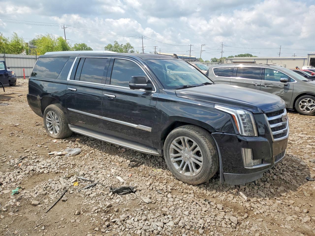 2015 Cadillac Escalade Esv Black vin: 1GYS4RKJXFR590620
