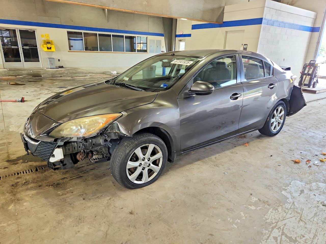 2010 Mazda 3 I Gray vin: JM1BL1SG7A1160503