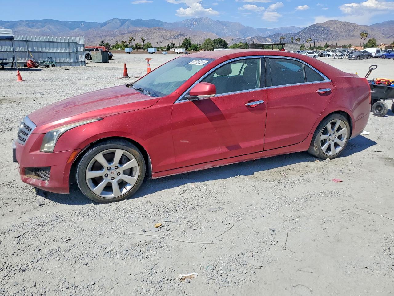 2013 Cadillac Ats Luxury Burgundy vin: 1G6AB5R33D0109568