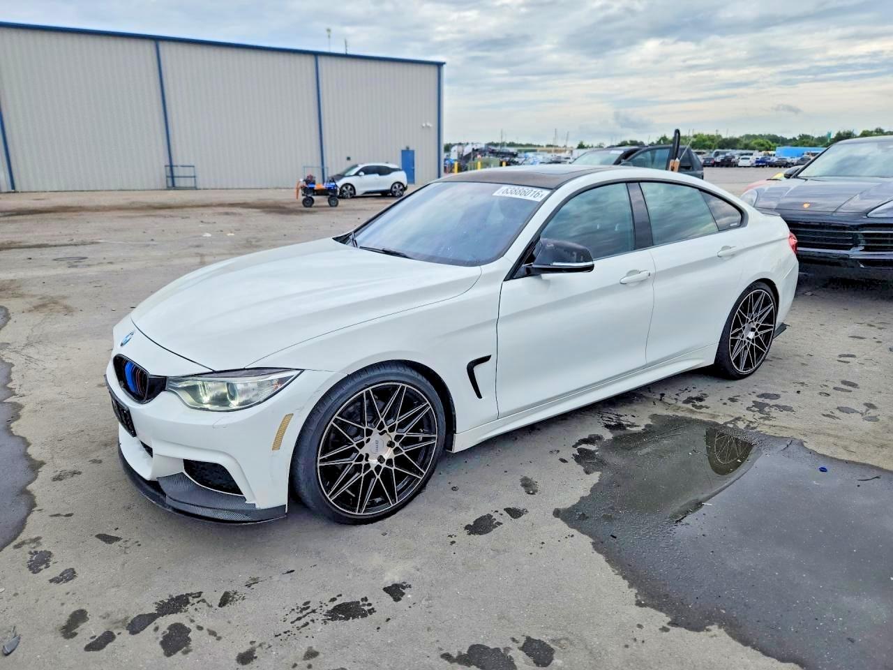 2015 Bmw 428 Xi Gran Coupe White vin: WBA4A7C51FD415339
