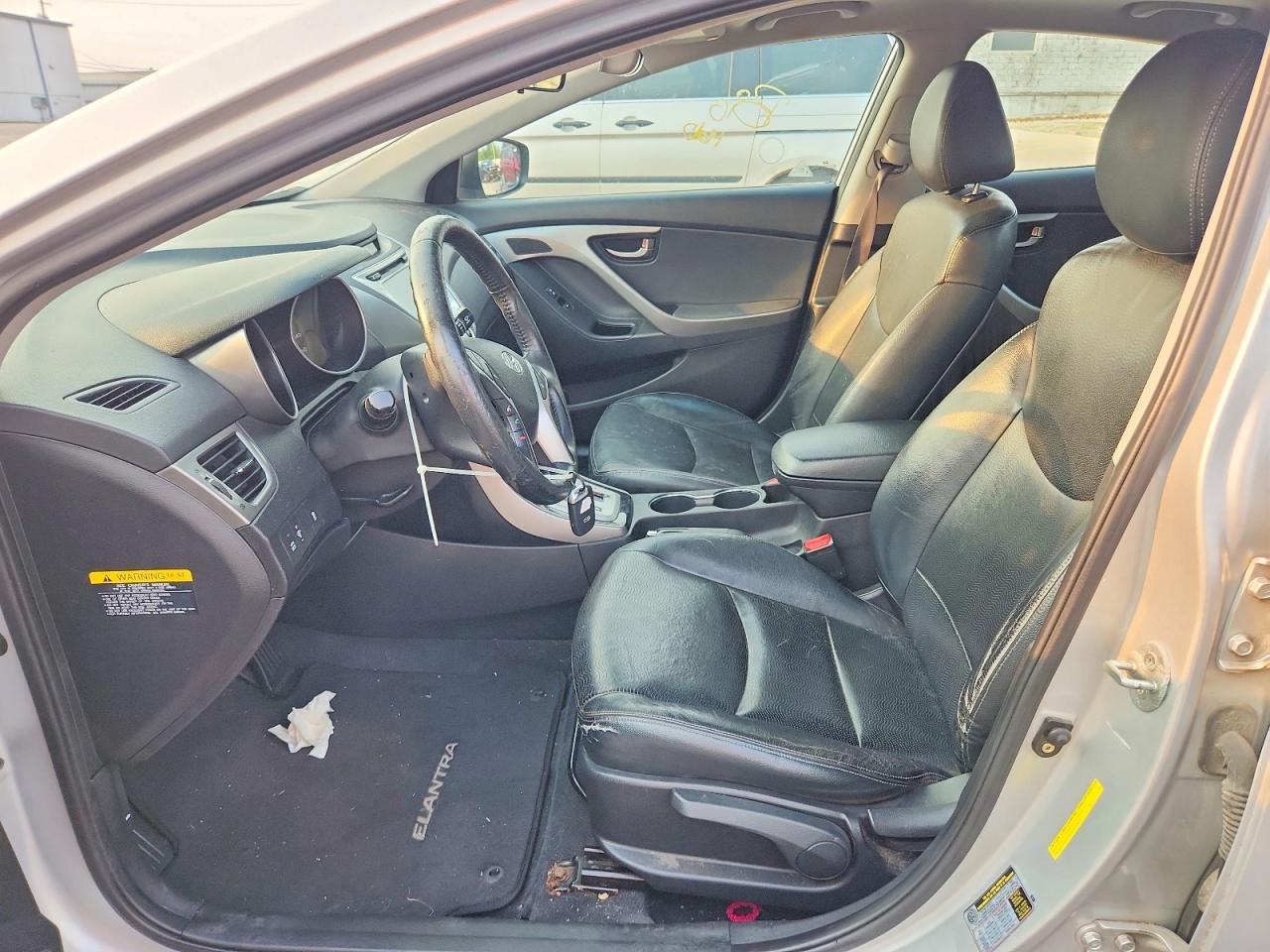 2012 Hyundai Elantra Limited Серебряный vin: KMHDH4AE5CU385320