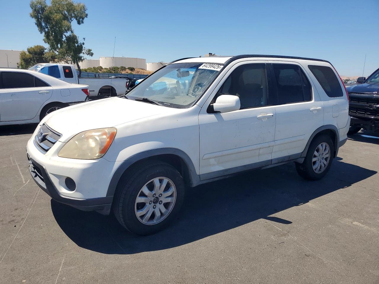2005 Honda Cr-v Se White vin: JHLRD78985C016804