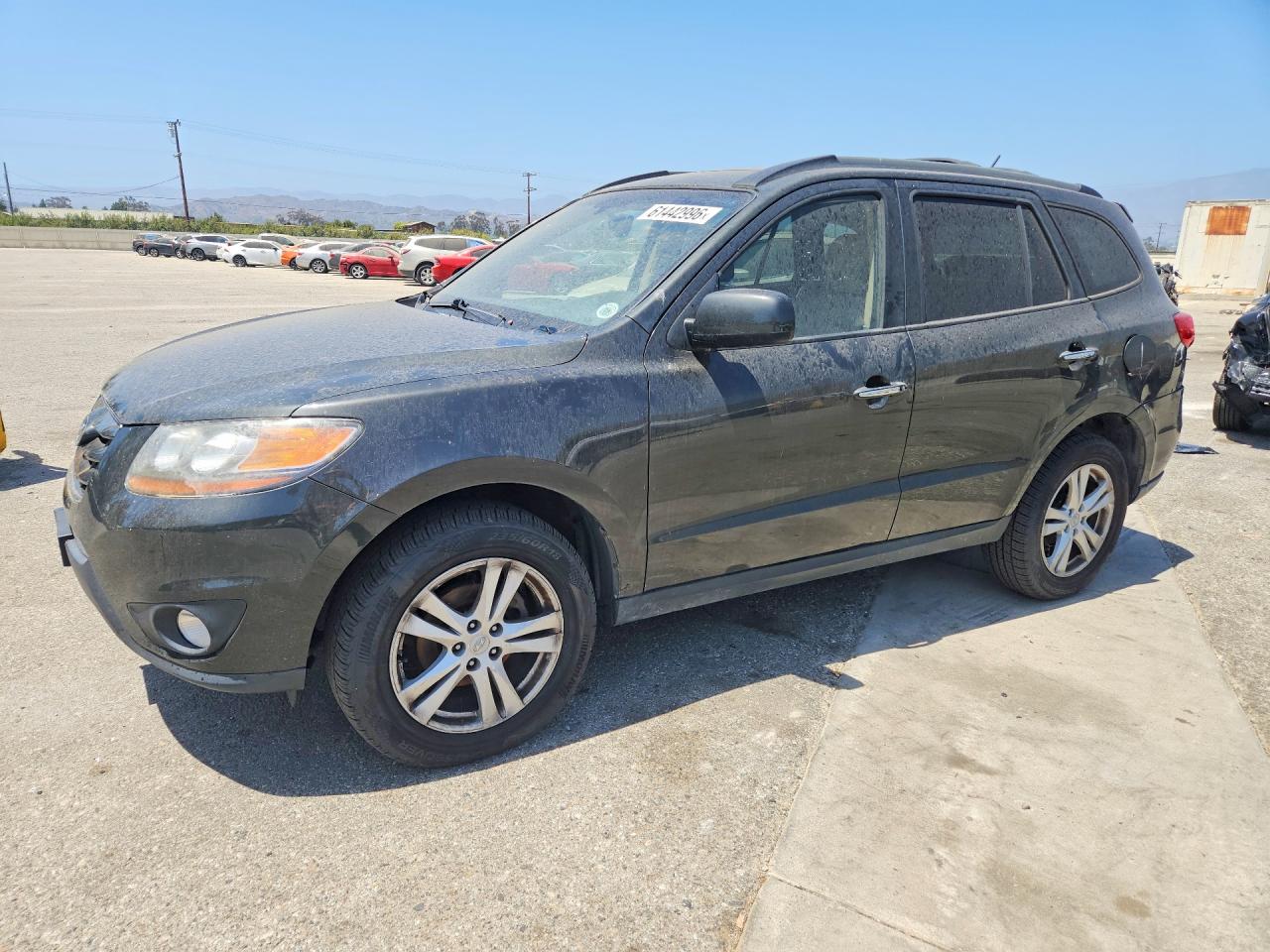 2010 Hyundai Santa Fe Limited Black vin: 5NMSKDAG6AH387550