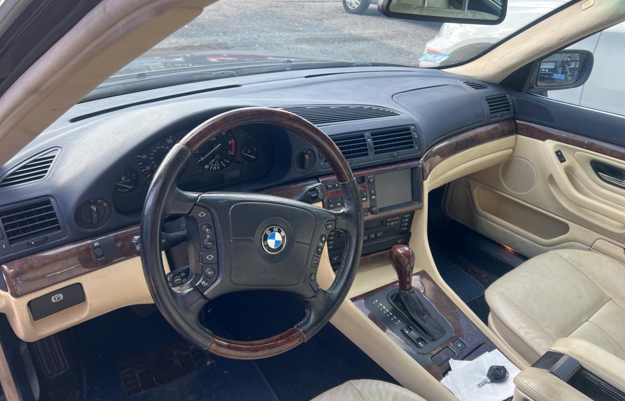 2000 Bmw 740 Il Blue vin: WBAGH8346YDP14396