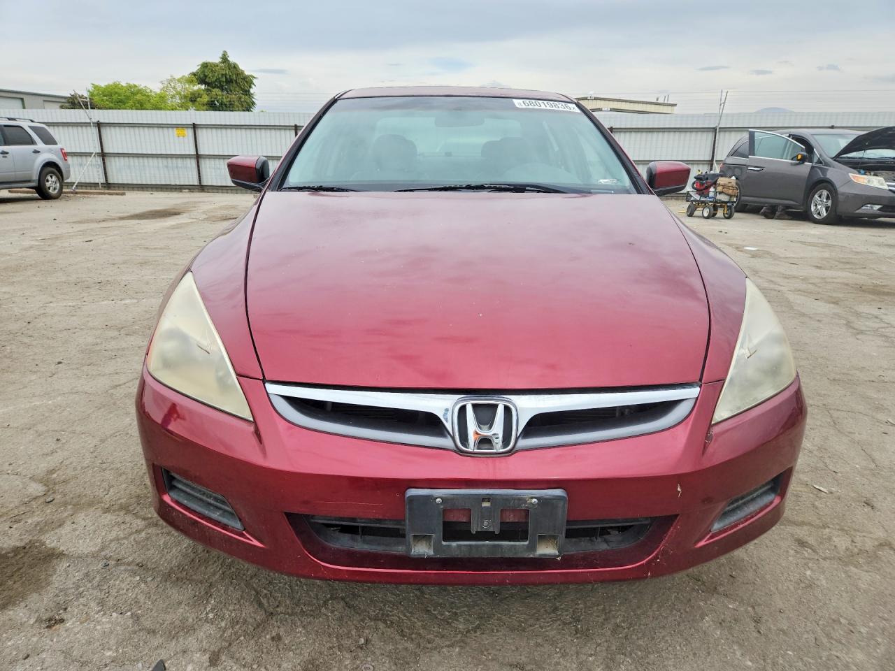 2006 Honda Accord Ex Burgundy vin: 1HGCM56876A182764