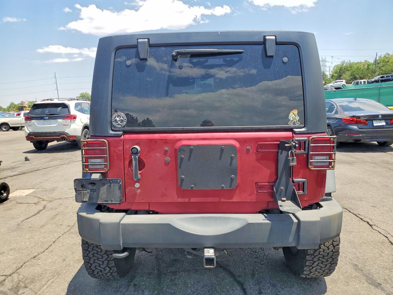 2012 Jeep Wrangler Unlimited Sport Maroon vin: 1C4HJWDG3CL218754